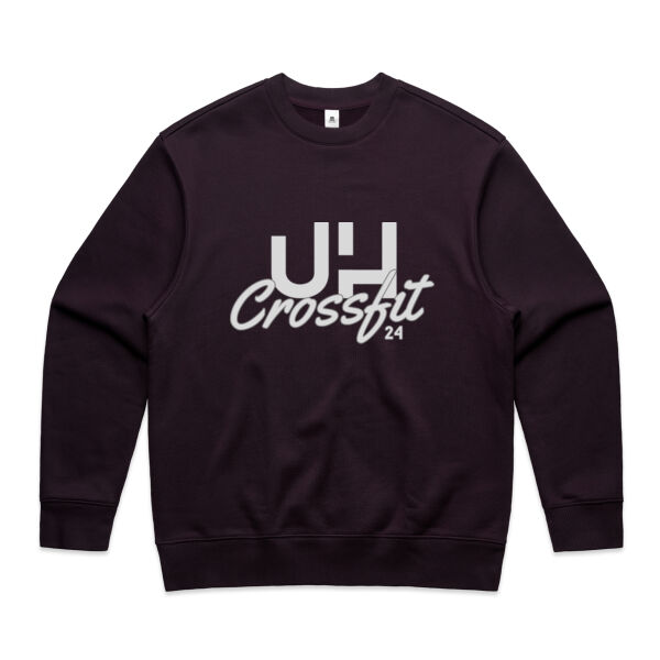 Mens Heavy Crew - Grey Logo Thumbnail