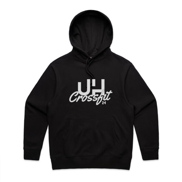 Mens Heavy Hoodie - Grey Logo  Thumbnail