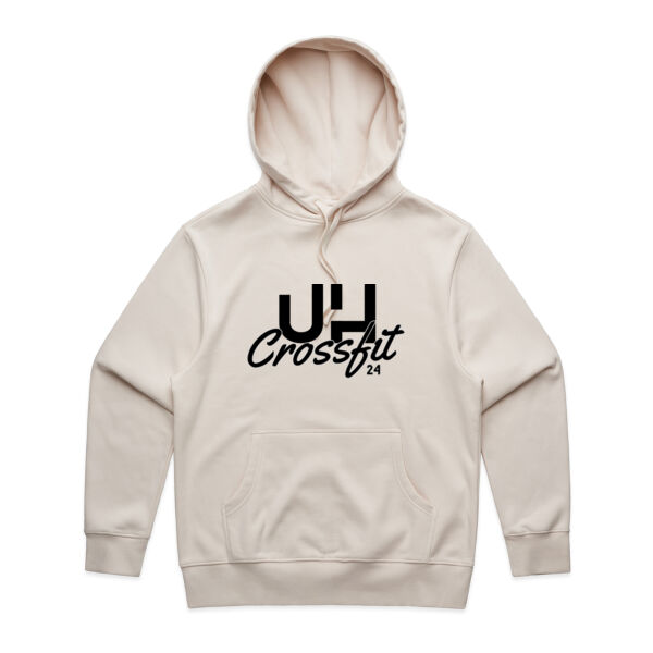 Mens Heavy Hoodie - Black Logo  Thumbnail