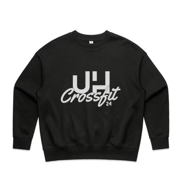 Womens Heavy Crew - Grey Logo Thumbnail